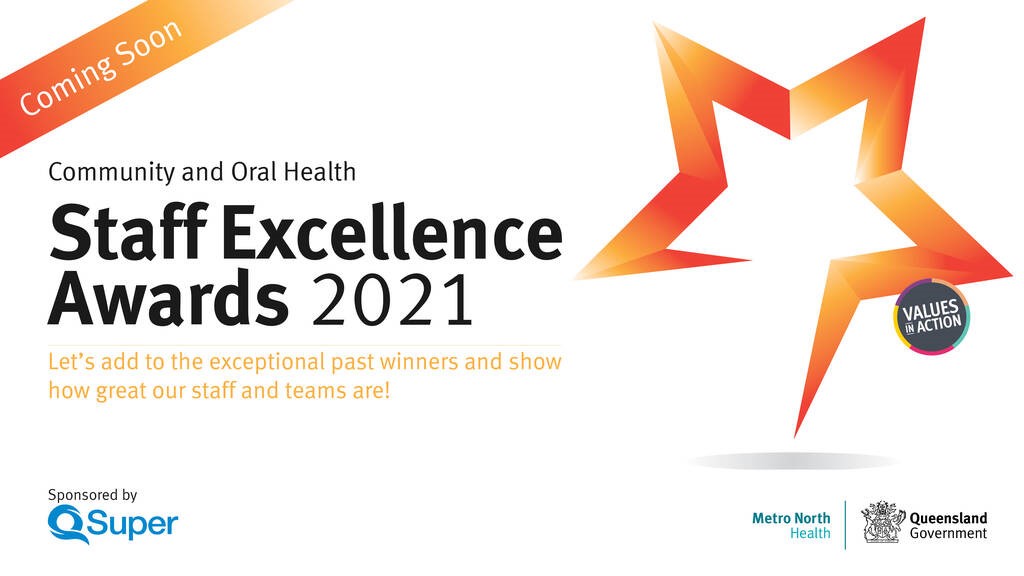 Community and Oral Health – Staff Excellence Awards 2021 shareable
