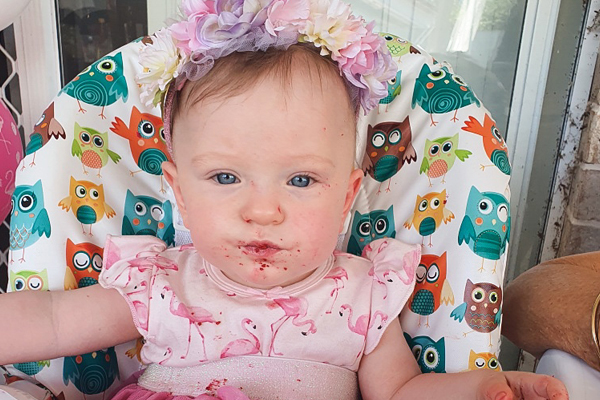 Little fighter Isabella celebrates first birthday