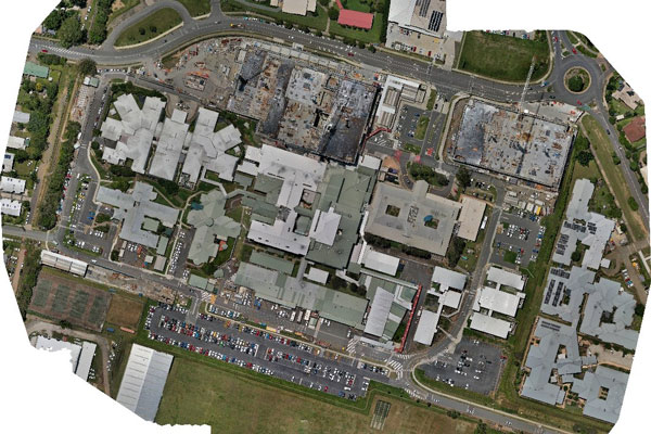 CHRP update – Aerial shot of the Caboolture Hospital campus