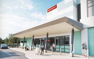 Redcliffe Hospital Emergency Department upgrade exterior view