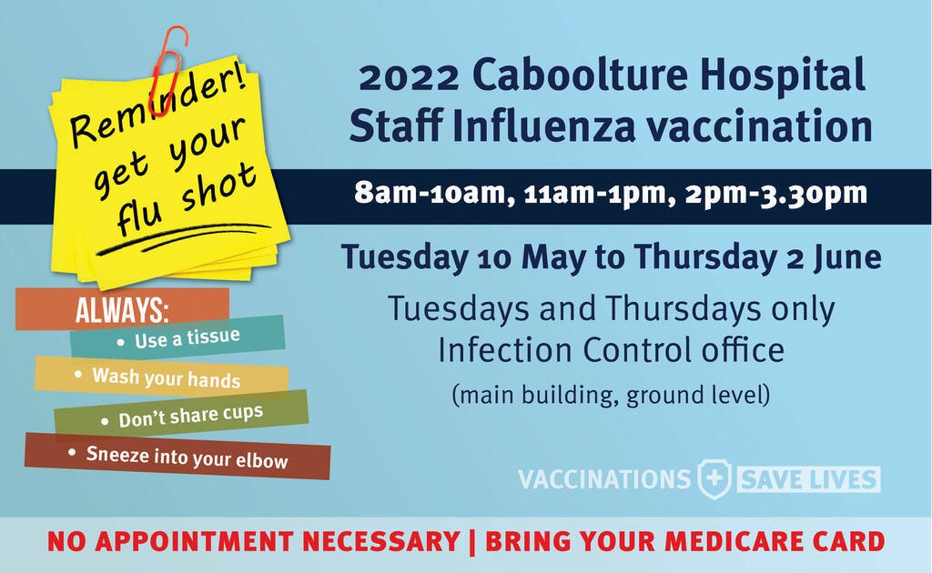 2022 Caboolture Hospital Staff Influenza vaccination shareable