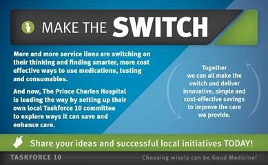Taskforce 10, Make the Switch shareable