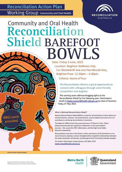 Reconciliation Week 2022 - Barefoot Bowls flyer