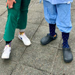 Team Royal celebrating Crazy Socks 4 Docs Day