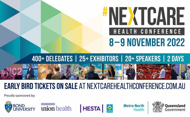 NEXTCARE Health Conference, Nov 2022, Early Bird tickets on sale