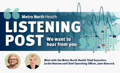Metro North Health Listening Post campaign advertisement