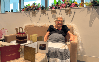Joy Harvey celebrated turning 100 years