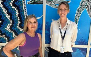SOAR support worker Susan Power (left) and Burn Psychologist Dr Lynne Heyes.