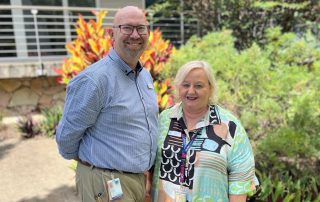 Adam Turbutt and Cath Saddler, both passionate Nurse Educators at Royal Brisbane and Women’s Hospital