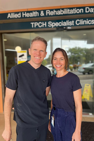 Geriatricians Dr Benignus Logan and Dr Sarah Fox run the memory clinic at The Prince Charles Hospital.