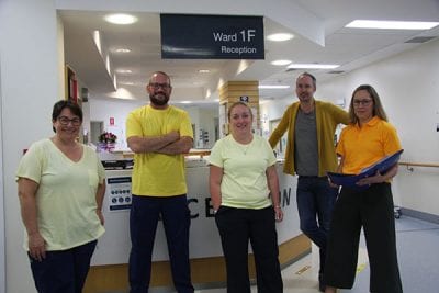 TPCH staff are wearing yellow to help raise awareness about delirium