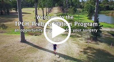 Prehabilitation Program video opening screen 