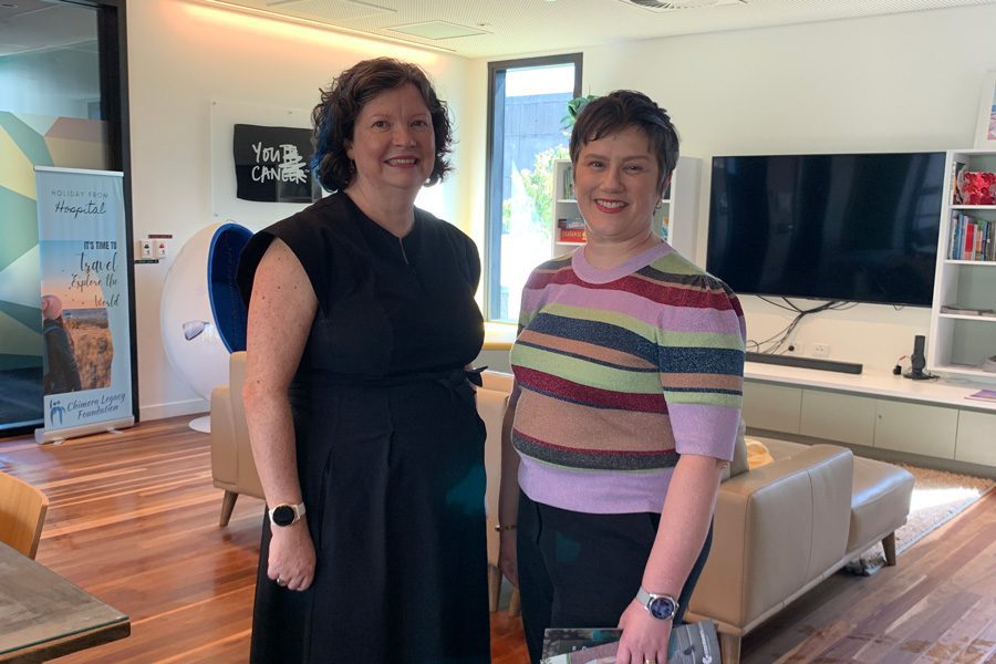 Associate Professor Melissa Eastgate, Acting Executive Director RBWH Cancer Care Services and Holly McMillan, Queensland Cancer Centre Senior Project Manager,