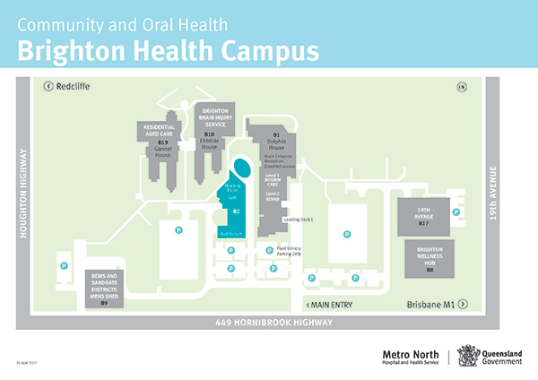 Small image of the Brighton Health Campus map