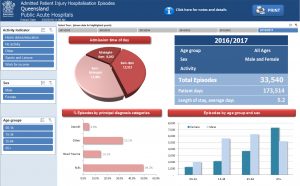 dashboard injury health branch queensland statistics statewide developed statistical hospitalisation employees provide services data