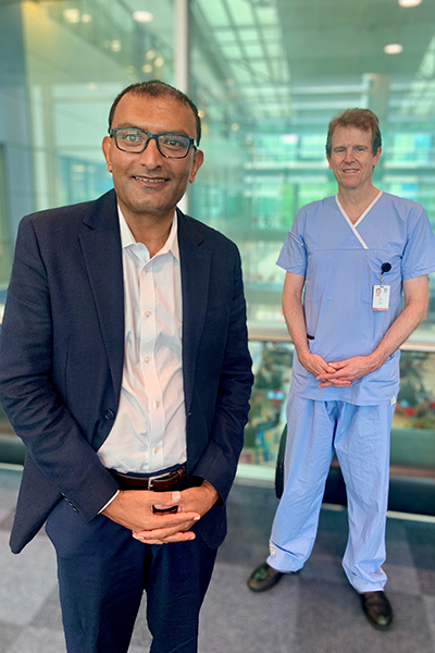 Associate Professor Sandhir Prasad and RBWH Director of Cardiology John Atherton