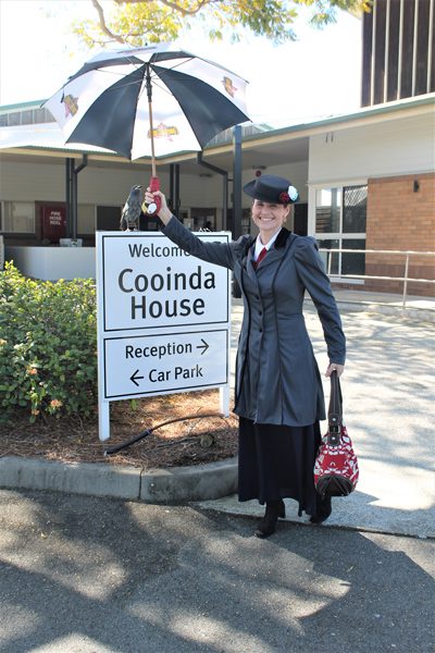 Mary Poppins popped in to join movie buffs at the grand opening of the Cooinda House cinema.