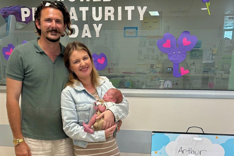 Karen, Michael and Arthur go home finally after an extensive period in the RBWH NICU.