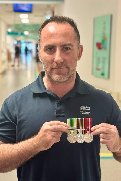Redcliffe Hospital's Cassady Distel-Rose has served as an Army Reservist for more than 20 years.