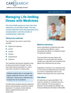 Cover of publication - Managing Life-limiting Illness with Medicines
