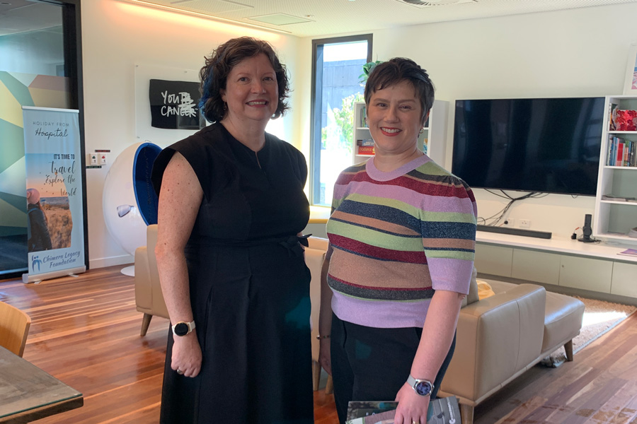 Associate Professor Melissa Eastgate, Acting Executive Director RBWH Cancer Care Services and Holly McMillan, Queensland Cancer Centre Senior Project Manager,
