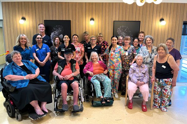 Staff and residents at Cooinda House celebrate its five-star rating as voted by the families and residents and external audits.