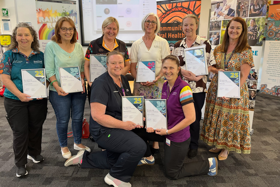 Community services acknowledged the length of service of our dedicated staff with 25 to 40 years service.