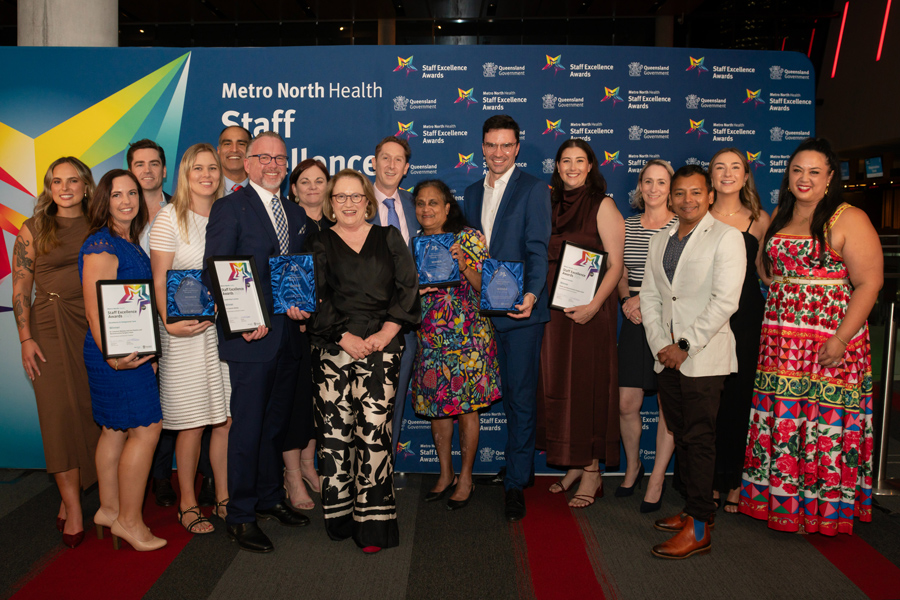 The RBWH Plastic and Reconstructive Surgery Team won 4 awards at the Metro North Health Staff Excellence Awards