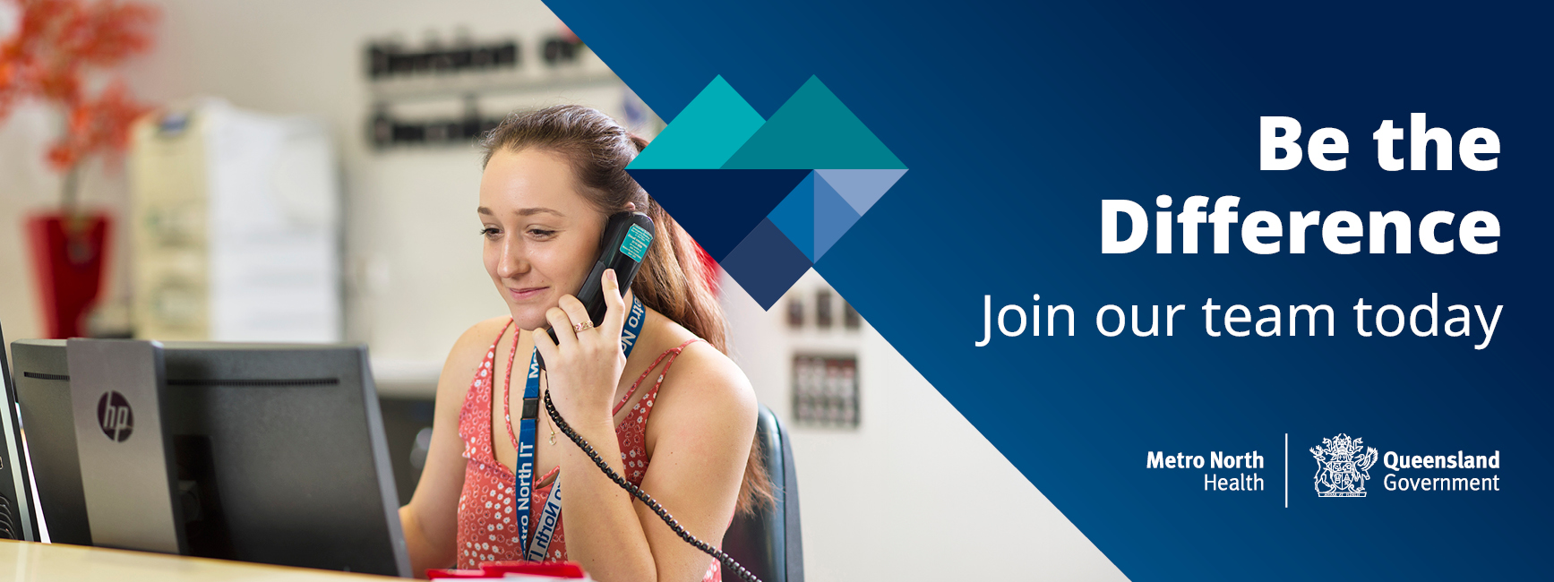 Metro North Health recruitment banner