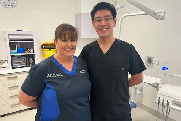 Specialist Special Needs Dentistry staff Belinda Klumpp and Dr David Fu