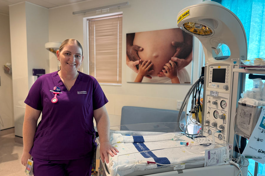 Caboolture Hospital midwife Alyce O'Leary
