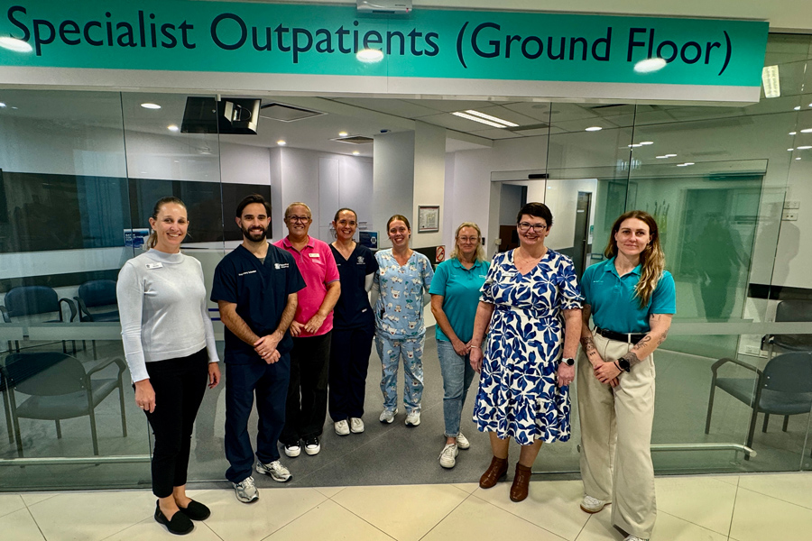 The new Ground Floor Outpatients Clinic in Redcliffe Hospital's MBICC building.