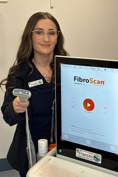 The new FibroScan machine has brought care closer to home for hepatology patients at Redcliffe.