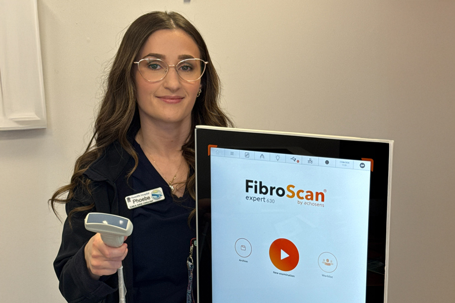 The new FibroScan machine has brought care closer to home for hepatology patients at Redcliffe.