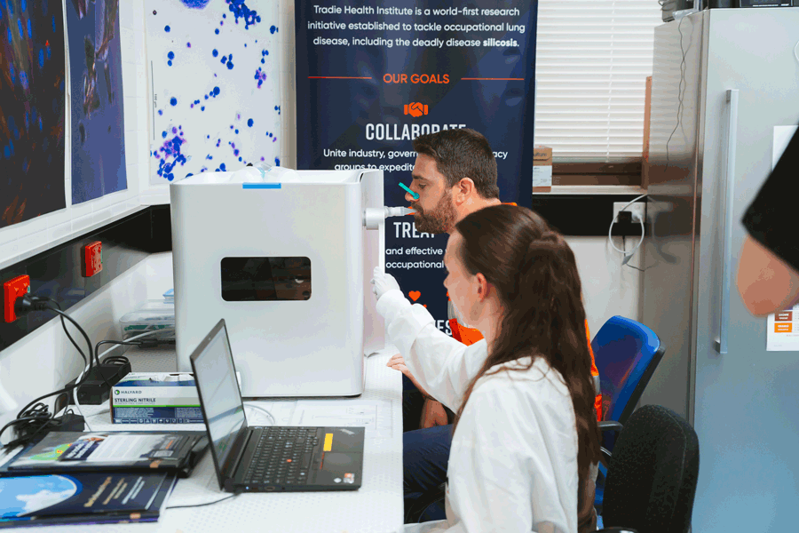 The Particles in Exhaled Air (PExA) machine is enabling world-first research, comparing breath samples, bronchoalveolar lavage (BAL) and blood-based biomarkers.