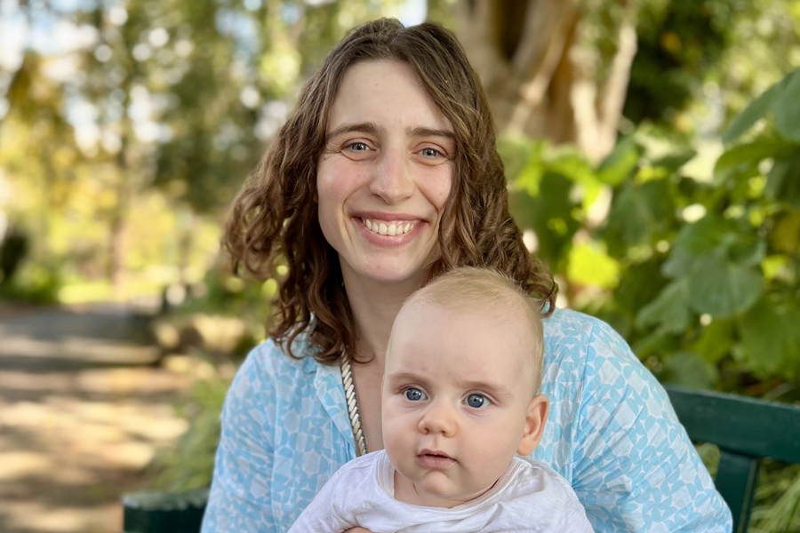 Queensland Trophoblast Centre patient Gabby and baby Sullivan.