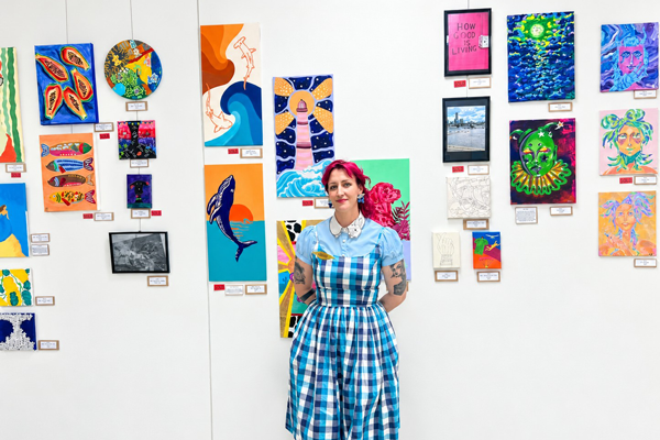 Occupational Therapy Assistant Dany is one of the artists featured in the 23rd Windows to Our World Exhibition at RBWH.
